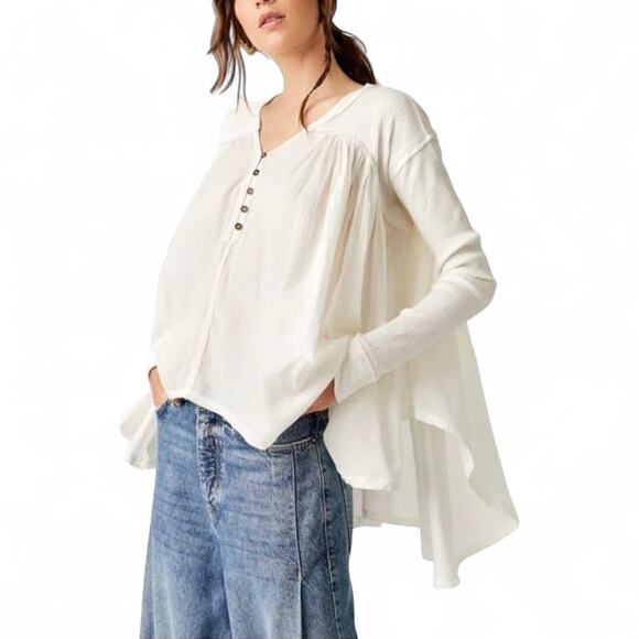 Free People Tops - New Free People We The Free Lyrical Tunic Top Size Small